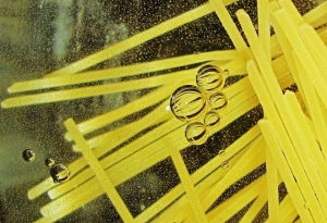 Oil Marbles in Pasta Pot     